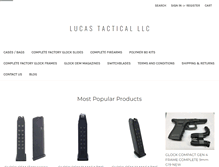 Tablet Screenshot of lucastactical.com